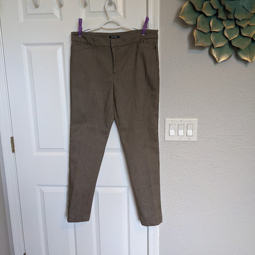SO PRETTY!  WORN ONCE!  Roz & Ali Jacquard  Work Pants | 14 | TRAVELER's DREAM